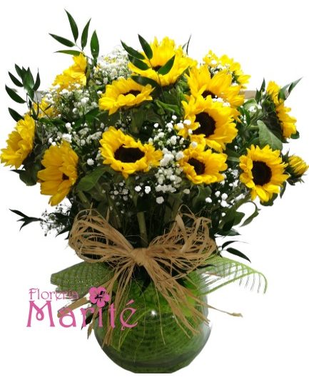 Pecera de Girasoles Grande