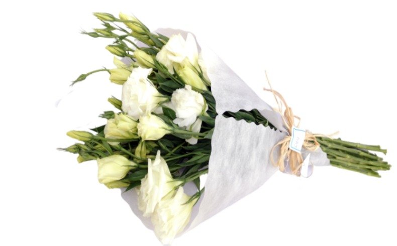 Ramo Lisianthus Blancos – Flores a Domicilio