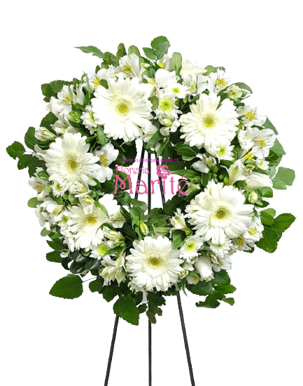 Corona Floral Blanca