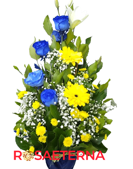 Sencillo de Rosas Azules