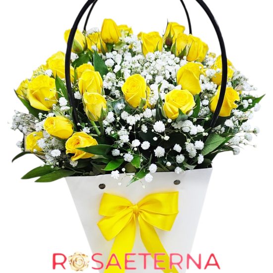 Carterita Mini Rosas Amarillas