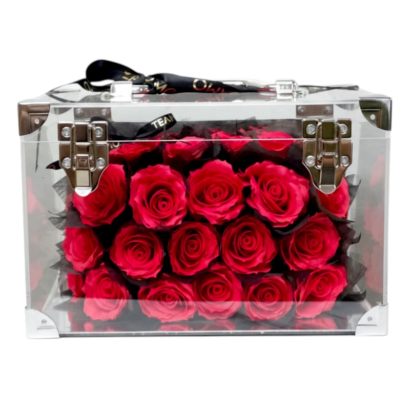 Luxury Box 30 Rosas Eternas – Edición Acrílica Premium